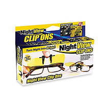 Антибликовые очки Night View Clip Ons! Salee