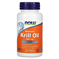 NOW Neptune Krill Oil 500 mg 60 капсул DS