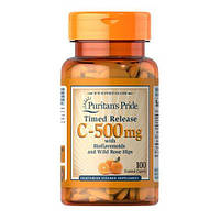 Puritan's Pride Vitamin C 500 mg with Rose Hips Time Release 100 таб. DS