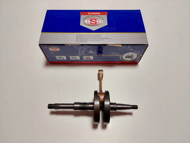 Коленвал Honda DIO AF18/27/28, Tact 30/31, Fit (толстый вал 14мм) "SEE ...