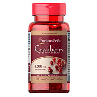 Puritan's Pride Cranberry Fruit Concentrate with C + E 4200 mg 100 капс DS