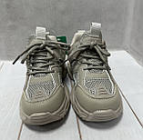 Тканинні стильні дитячі кросівки Paliament  34-35  бежеві, фото 2