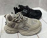 Тканинні стильні дитячі кросівки Paliament  34-35  бежеві, фото 6