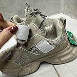 Тканинні стильні дитячі кросівки Paliament  34-35  бежеві, фото 7