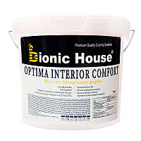 Optima Interior Comfort - Акриловая краска для стен и потолков Bionic-House 7кг Белая любой RAL оттенок