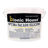 Optima Facade Silicone - Износостойкая гидрофобная силикон-акриловая краска для минеральных фасадов