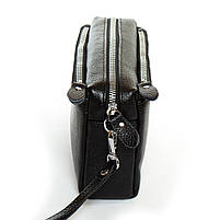 Жіноча шкіряна сумка клатч 60071 black. Купити жіночі сумки гуртом і в роздріб із натуральної шкіри в Україні, фото 3