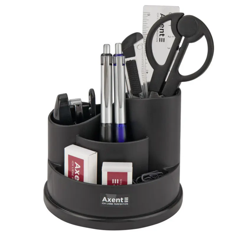 Набір настільний Axent Welle 2102-01-A, 9 предметів, чорний, фото 1