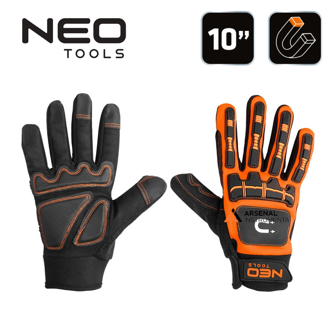 Рукавички робочі з магнітом, розмір 10", Neo Tools GD013