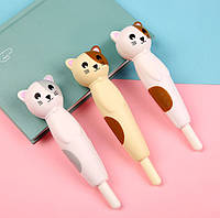 Набір ручок масляних Bookopt 0.7 мм BP5024 Squishy Cat (3шт) DS