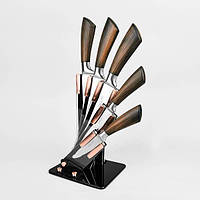 ХИТ Кухонні ножі та підставки 6 предметів Супернабір ножів MR-1414 Набір ножів надгострими Maestro