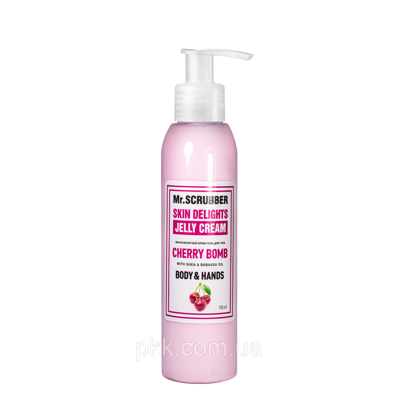 Крем гель для тіла Mr Scrubber Skin Delights Cherry Bomb Body & Hands Cream зволожуючий 150 мл