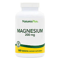 Витамины и минералы Natures Plus Magnesium 200 mg, 180 таблеток DS