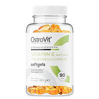 Витамины и минералы OstroVit Vitamin E Natural Tocopherols Complex, 90 капсул DS