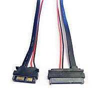 Кабель переходник Mini SATA на SATA 7+15 slimline 6+7 Pin контактов для ноутбучного оптического диска ,