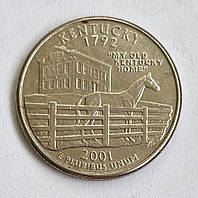 США 25 центов (квотер) 2001, Штаты и территории: Кентукки