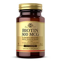 Витамины и минералы Solgar Biotin 300 mcg, 100 таблеток DS