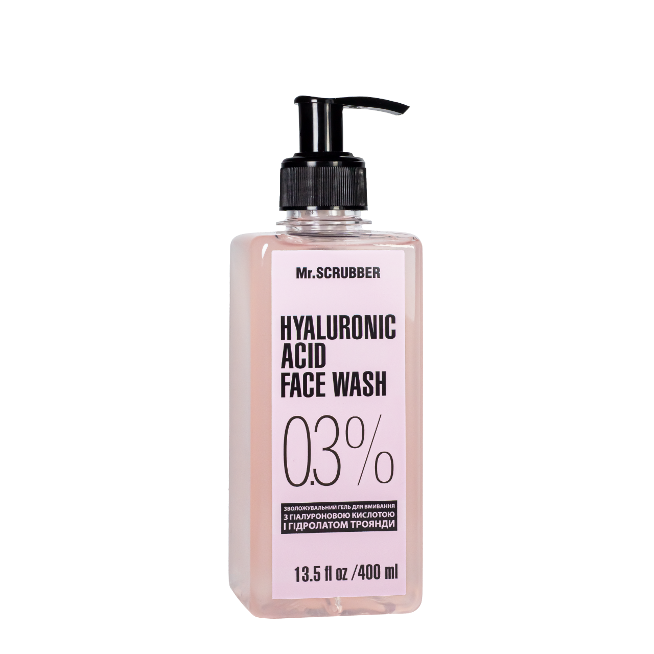 Гель для вмивання Mr. Scrubber Hyaluronic Acid Face Wash з гіалуроновою кислотою 400 мл