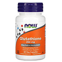 Аминокислота NOW Glutathione 250 mg, 60 вегакапсул DS