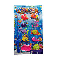 Ігровий набір Рибалка Bambi 3067-41 вудка, рибки, кошик, планшет Синій