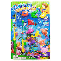 Ігровий набір Рибалка Bambi 7662 магнітна вудка, рибки, планше Зелений