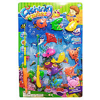 Ігровий набір Рибалка Bambi 7662 магнітна вудка, рибки, планше Помаранчевий