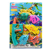 Ігровий набір Рибалка Bambi 7783-11 магнітна вудка, рибки, планшет Бірюзовий