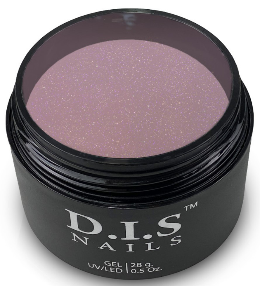 Камуфлюючий гель для нарощування нігтів з шимером D.I.S Hard Gel Cacao Shimmer 28 г