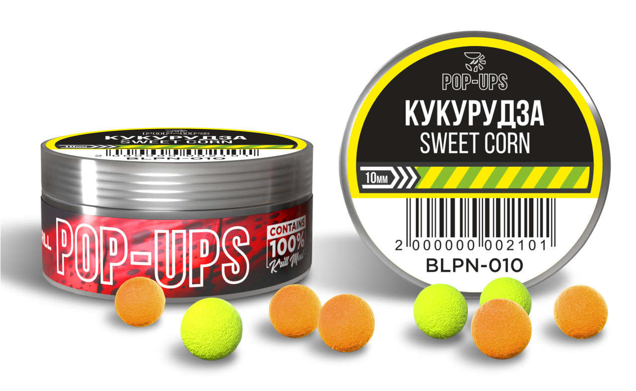 Бойли InteKrill Pop-Up Кукурудза/Sweet Corn 10 мм