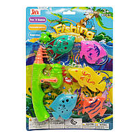 Ігровий набір Рибалка Bambi 7783-11 магнітна вудка, рибки, планшет Зелений