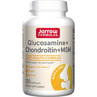 Препарат для суглобів і зв'язок Jarrow Formulas Glucosamine + Chondroitin + MSM, 120 капсул DS