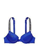 Купальний ліф Victoria's Secret ПУШ-АП SHINE STRAP MALIBU 85D синій