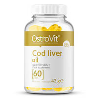 Жирные кислоты OstroVit Cod Liver Oil, 60 капсул СРОК 05.24 DS