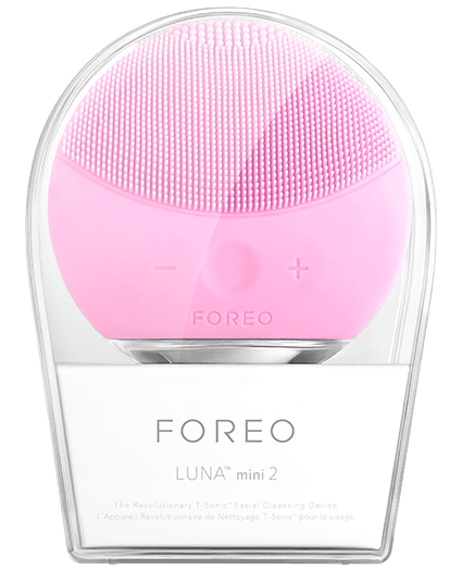 Електрична щітка | масажер для очищення шкіри обличчя Foreo LUNA Mini 2, Світло - рожевий! Salee