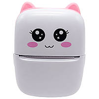 Портативний дитячий міні-принтер "Котик" X5 (Pink)