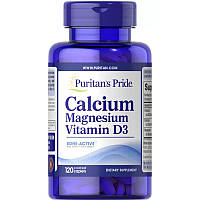 Витамины и минералы Puritan's Pride Calcium Magnesium Vitamin D3, 120 каплет DS