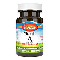 Витамины и минералы Carlson Labs Vitamin A 10000 IU, 100 капсул DS