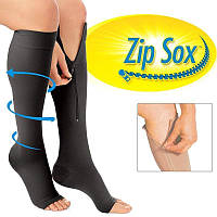 Компрессионные гольфы Zip Sox,носки от варикоза зип сокс черные! Полезный