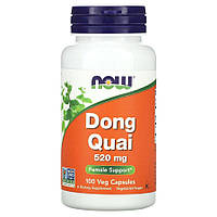 Натуральная добавка NOW Dong Quai 520 mg, 100 капсул DS