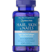 Витамины и минералы Puritan's Pride Hair Skin and Nails Formula, 120 каплет DS