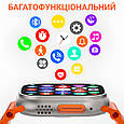 Смарт годинник SmartX 8 Ultra 2.2" AMOLED, фітнес трекер з тиском, пульсом та повідомленнями, сенсорні, LUGI, фото 7