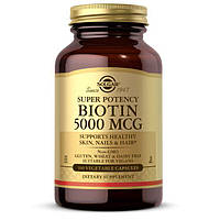 Витамины и минералы Solgar Biotin 5000 mcg, 100 вегакапсул DS