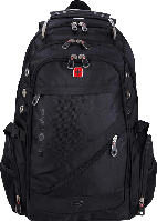 Рюкзак SwissGеar 8810 39 л, 17" + USB + дождевик black Черный! Полезный