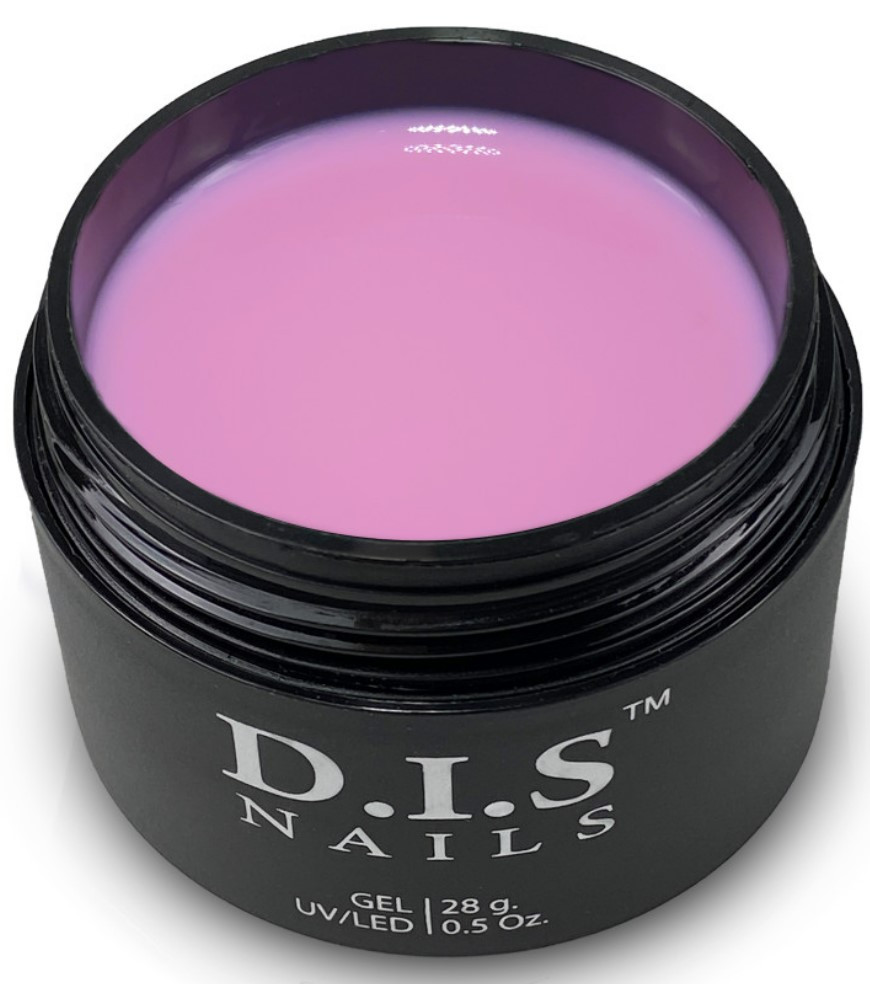 Камуфлюючий гель для нарощування нігтів D.I.S Hard Gel Cover Hot Pink 28 г