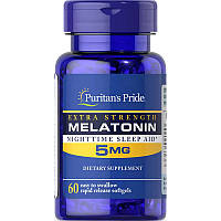 Натуральна добавка Puritan's Pride Melatonin 5 mg, 60 таблеток DS