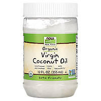 Заменитель питания NOW Organic Virgin Coconut Cooking Oil, 355 мл DS