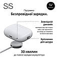 TWS Bluetooth навушники SmartX Pro 2 Premium з мікрофоном, шумозаглушенням та зарядним кейсом, IPX5, білі, фото 6