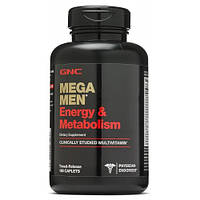 Витамины и минералы GNC Mega Men Energy and Metabolism, 180 каплет DS