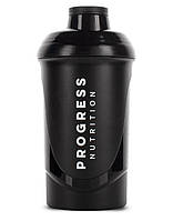 Шейкер Progress Nutrition 600 мл, черный DS