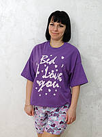 Жіноча піжама футболка і шорти
